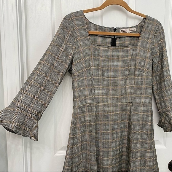 Gypsies & Moondust Plaid Dress Medium - Picture 3 of 9
